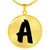 Initial A v1b - 18k Gold Finished Luxury Necklace