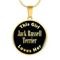 Jack Russell Terrier v1 - 18k Gold Finished Luxury Necklace