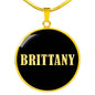 Brittany v02 - 18k Gold Finished Luxury Necklace