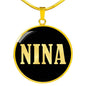 Nina v02 - 18k Gold Finished Luxury Necklace