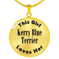 Kerry Blue Terrier - 18k Gold Finished Luxury Necklace
