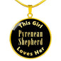 Pyrenean Shepherd v2 - 18k Gold Finished Luxury Necklace