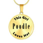 Poodle - 18k Gold Finished Luxury Necklace