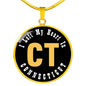 Heart In Connecticut - 18k Gold Finished Luxury Necklace