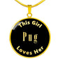 Pug - 18k Gold Finished Luxury Necklace