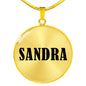 Sandra v01 - 18k Gold Finished Luxury Necklace