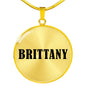 Brittany v01 - 18k Gold Finished Luxury Necklace