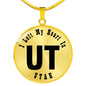 Heart In Utah v01 - 18k Gold Finished Luxury Necklace