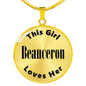 Beauceron - 18k Gold Finished Luxury Necklace