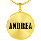 Andrea v01 - 18k Gold Finished Luxury Necklace