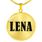 Lena v01 - 18k Gold Finished Luxury Necklace