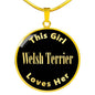 Welsh Terrier v2 - 18k Gold Finished Luxury Necklace