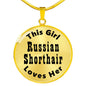 Russian Shorthair - 18k Gold Finished Luxury Necklace