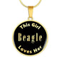 Beagle v1 - 18k Gold Finished Luxury Necklace