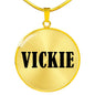 Vickie v01 - 18k Gold Finished Luxury Necklace
