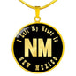 Heart In New Mexico v02 - 18k Gold Finished Luxury Necklace