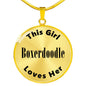 Boxerdoodle - 18k Gold Finished Luxury Necklace