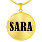Sara v01 - 18k Gold Finished Luxury Necklace