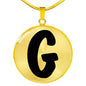 Initial G v1b - 18k Gold Finished Luxury Necklace