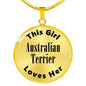 Australian Terrier - 18k Gold Finished Luxury Necklace