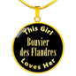 Bouvier des Flandres v2 - 18k Gold Finished Luxury Necklace