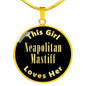 Neapolitan Mastiff v2 - 18k Gold Finished Luxury Necklace