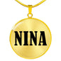 Nina v01 - 18k Gold Finished Luxury Necklace
