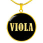 Viola v02 - 18k Gold Finished Luxury Necklace