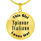 Spinone Italiano - 18k Gold Finished Luxury Necklace
