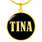 Tina v02 - 18k Gold Finished Luxury Necklace