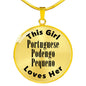 Portuguese Podengo Pequeno - 18k Gold Finished Luxury Necklace