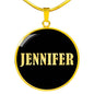 Jennifer v02 - 18k Gold Finished Luxury Necklace