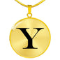 Initial Y v1a - 18k Gold Finished Luxury Necklace