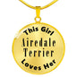 Airedale Terrier - 18k Gold Finished Luxury Necklace