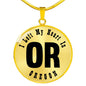Heart In Oregon v01 - 18k Gold Finished Luxury Necklace