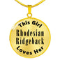 Rhodesian Ridgeback - 18k Gold Finished Luxury Necklace