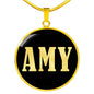 Amy v02 - 18k Gold Finished Luxury Necklace