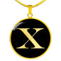 Initial X v2a - 18k Gold Finished Luxury Necklace