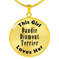 Dandie Dinmont Terrier - 18k Gold Finished Luxury Necklace
