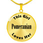 Pomeranian v2 - 18k Gold Finished Luxury Necklace