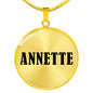 Annette v01 - 18k Gold Finished Luxury Necklace