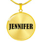 Jennifer v01 - 18k Gold Finished Luxury Necklace