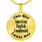 American English Coonhound - 18k Gold Finished Luxury Necklace