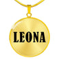 Leona v01 - 18k Gold Finished Luxury Necklace