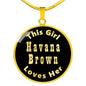 Havana Brown v2 - 18k Gold Finished Luxury Necklace