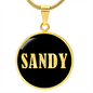 Sandy v02 - 18k Gold Finished Luxury Necklace