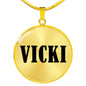 Vicki v01 - 18k Gold Finished Luxury Necklace