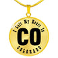 Heart In Colorado v01 - 18k Gold Finished Luxury Necklace