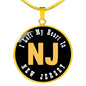 Heart In New Jersey - 18k Gold Finished Luxury Necklace
