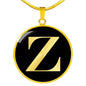 Initial Z v2a - 18k Gold Finished Luxury Necklace